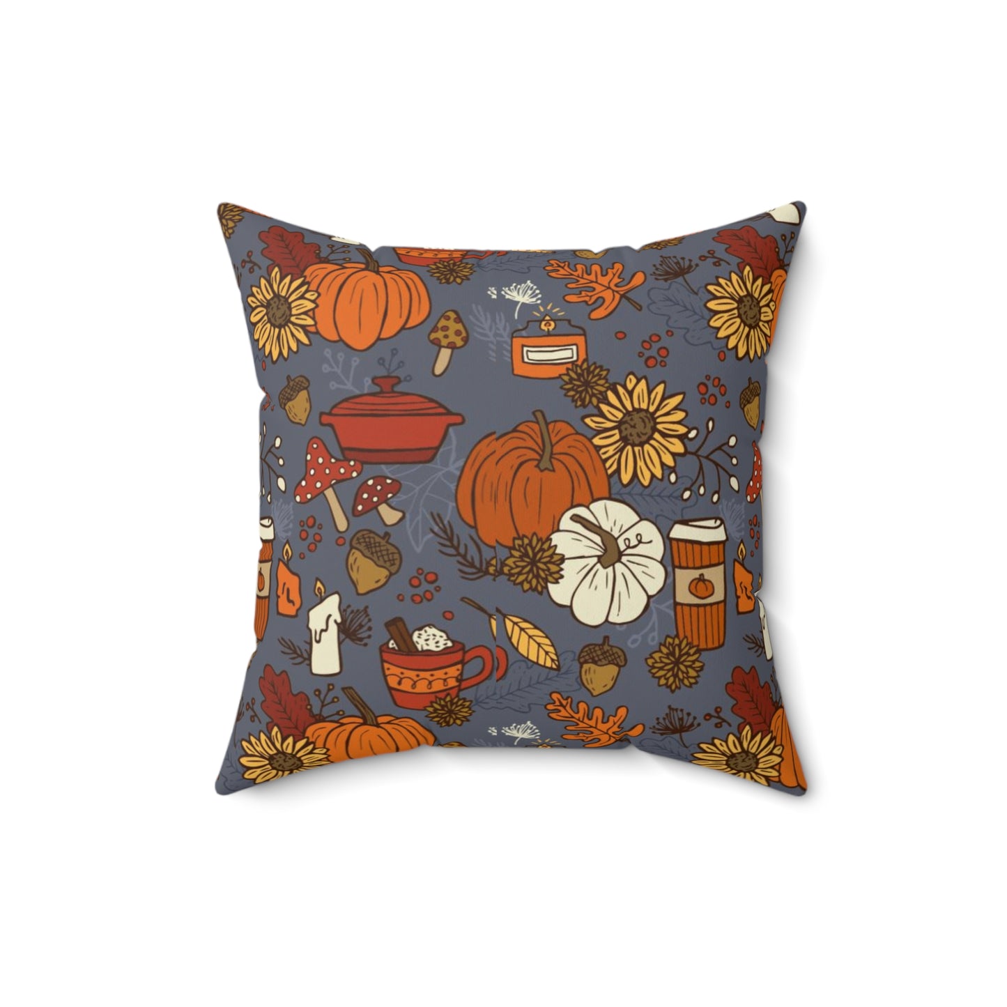 Fall Decor Spun Polyester Square Pillow