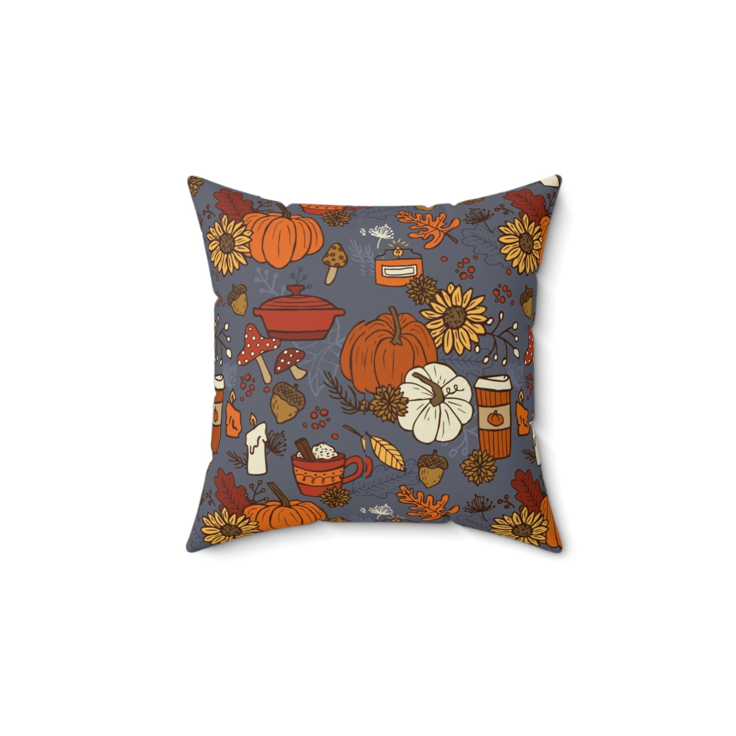 Fall Decor Spun Polyester Square Pillow