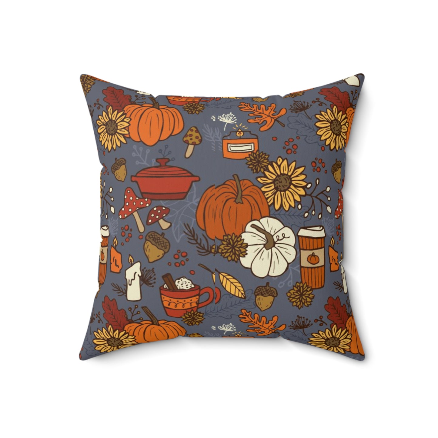 Fall Decor Spun Polyester Square Pillow